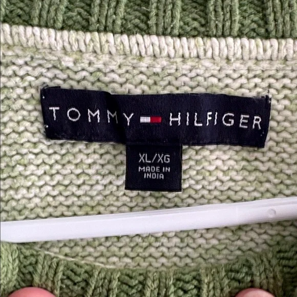 Tommy Hilfiger Green Knit Sweater - Picture 2 of 5